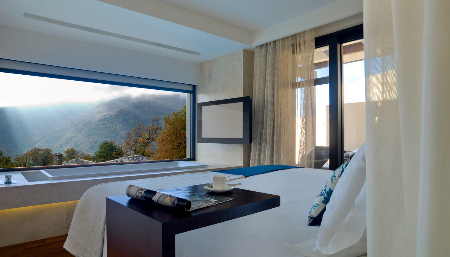 Hotel room mountain