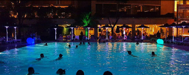 Hilton-Athens-night-swim